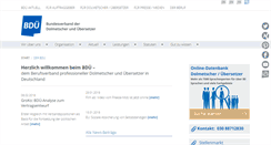 Desktop Screenshot of bdue.de