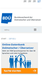 Mobile Screenshot of bdue.de