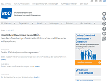 Tablet Screenshot of bdue.de